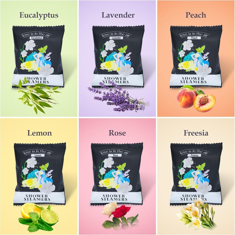 HiHas 48pcs Aromatherapy Shower Steamers - Relaxation Birthday Christmas Set for Women and Men, Shower Bombs Tablets for Stress Relief and Self Care, Luxury Home Spa - Image 2