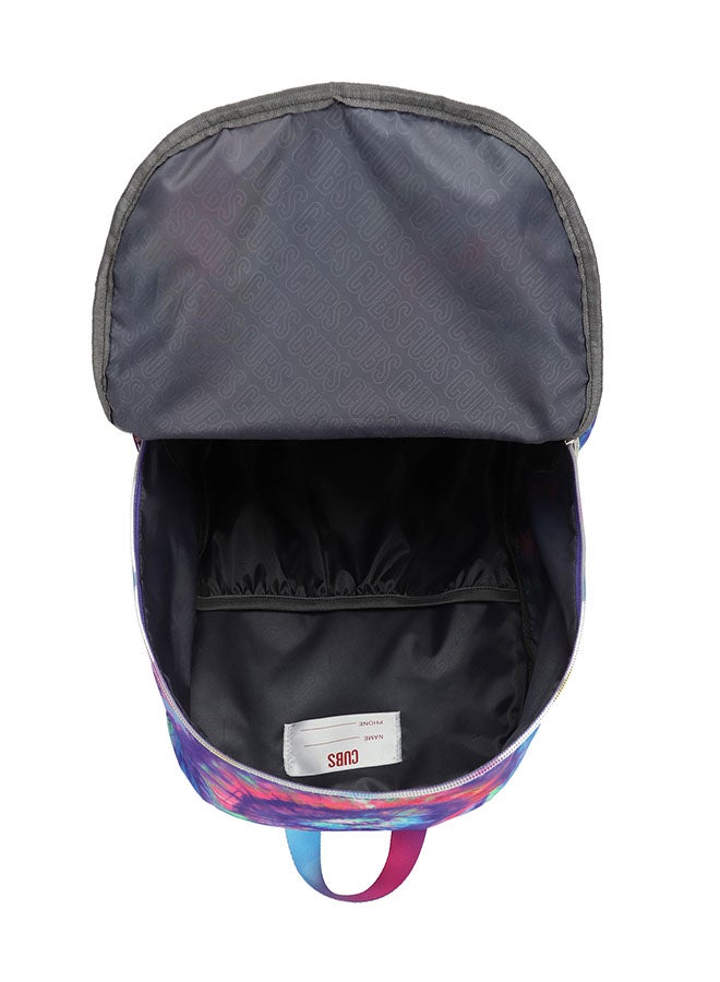 CUBS Tie Dyed Waterproof Kids 28L Backpack with zip closure Ideal for 8-15 years age group, Compatible with 15" Laptop - Image 4