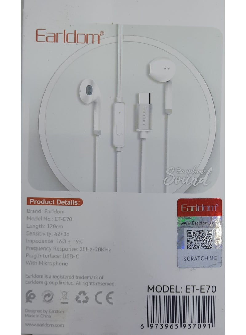 Earldom EARPHONE FOR USB-C - Image 2