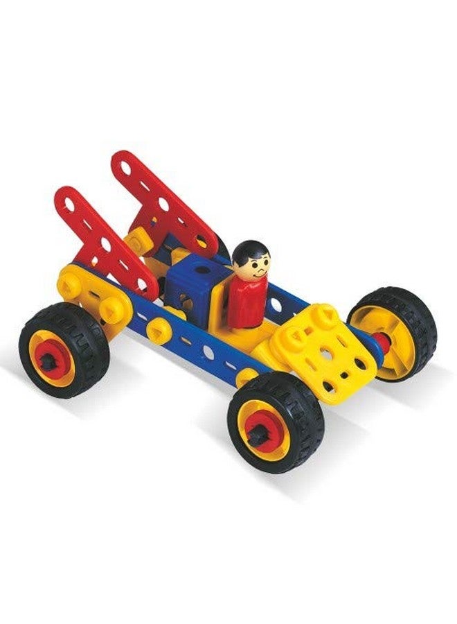 Mechanix Cars-2, Plastic Series, 81 Pieces In The Game, Can Make 7 Different Models, Made In India Game, For 3+ Years Of Kids - Multicolor - Image 2