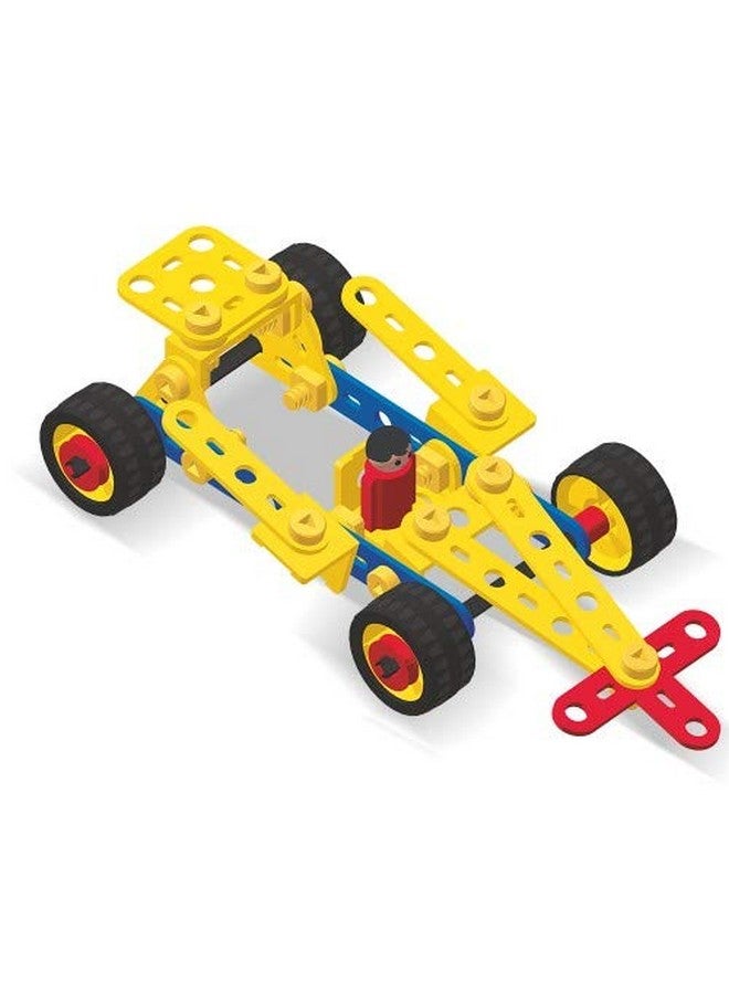 Mechanix Cars-2, Plastic Series, 81 Pieces In The Game, Can Make 7 Different Models, Made In India Game, For 3+ Years Of Kids - Multicolor - Image 3