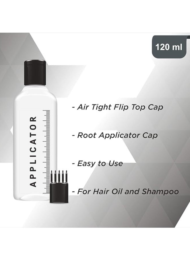 Accessorize Kingdom Hair Root Applicator Bottle with Comb Cap for Applying Hair Oil, Shampoo and Medicine Pack of 4  - Image 4
