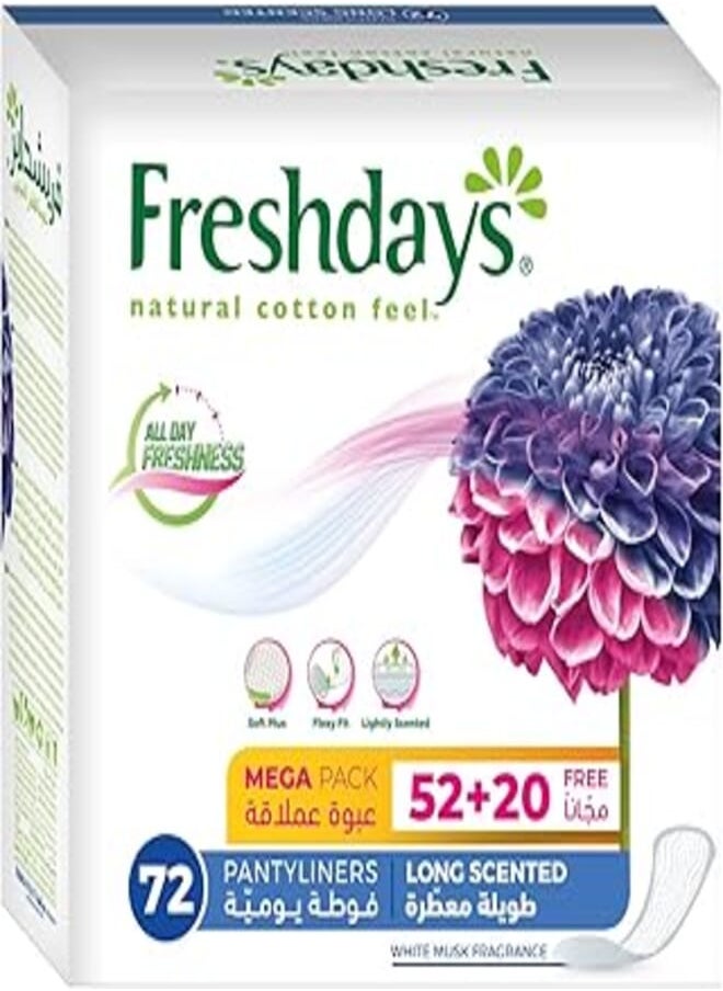Sanita - Freshdays Long Scented Mega Pack 72 Pads - Image 1
