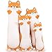SNOWOLF Stuffed Animal Shiba Inu Plush Toy 90 cm 354 inch Soft Long Akita Body Pillow Corgi Kawaii Plush Dog Soft Pillow Gifts for Boys Girls - Image 2