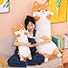 SNOWOLF Stuffed Animal Shiba Inu Plush Toy 90 cm 354 inch Soft Long Akita Body Pillow Corgi Kawaii Plush Dog Soft Pillow Gifts for Boys Girls - Image 4
