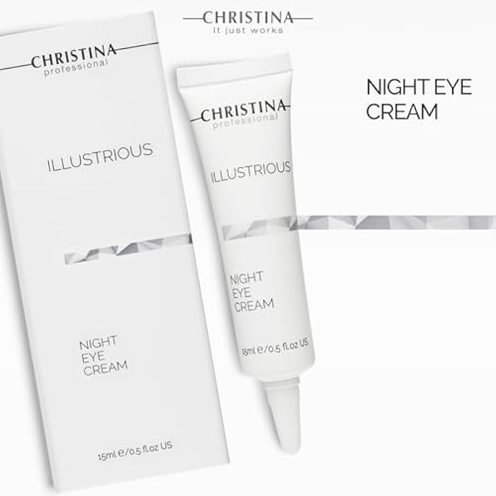 -CHRISTINA- Illustrious Night Eye Cream with Retinol and Vitamin C | Under Eye Cream Revitalizes, Brightens, Nourishes the Skin | Night Cream for All Skin Types 15ml - Image 5