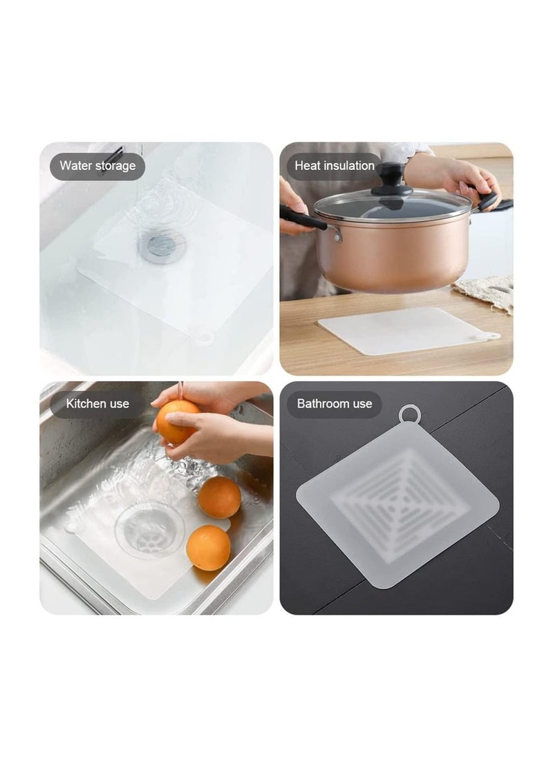 RATSAW 2 Pcs Floor Drain Deodorant Pad Silicone Sewer Sealing Sink Drain Covers For Kitchen Bathroom  - Image 5