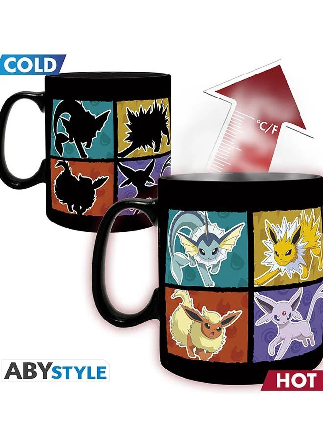 ABYstyle Pokemon - Mug Heat Change - 460 Ml - Eevee - Cardboard Box X