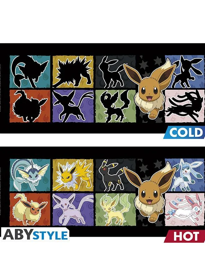 ABYstyle Pokemon - Mug Heat Change - 460 Ml - Eevee - Cardboard Box X