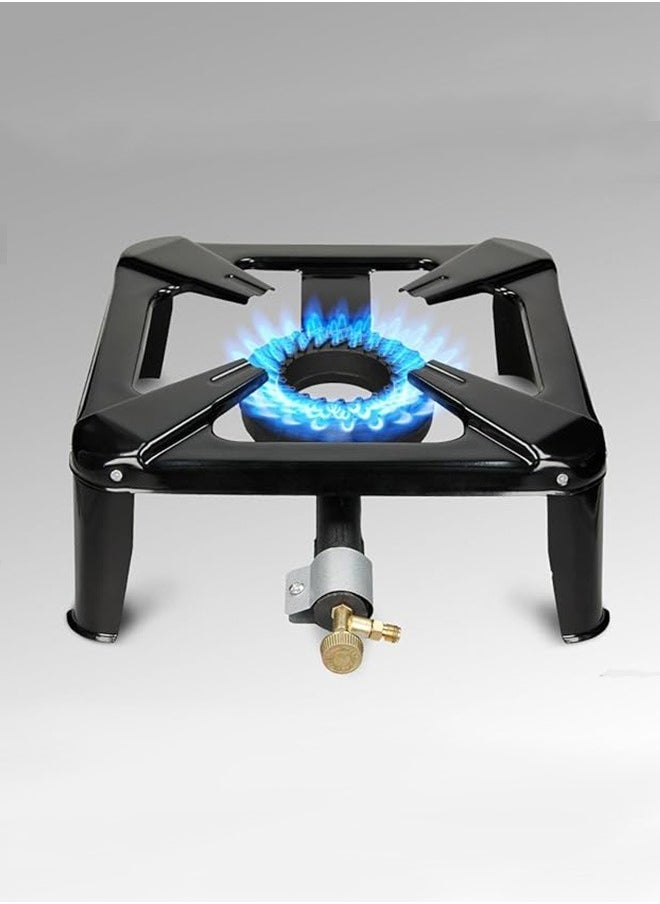 A TO Z P.A.C International GAS STOVE ART301: Single Burner, Iron Gas Stove for Home and Outdoor Use, Heavy Duty, Durable, Made in Italy - 40x40, 4 Feets, 9KW  - Image 3
