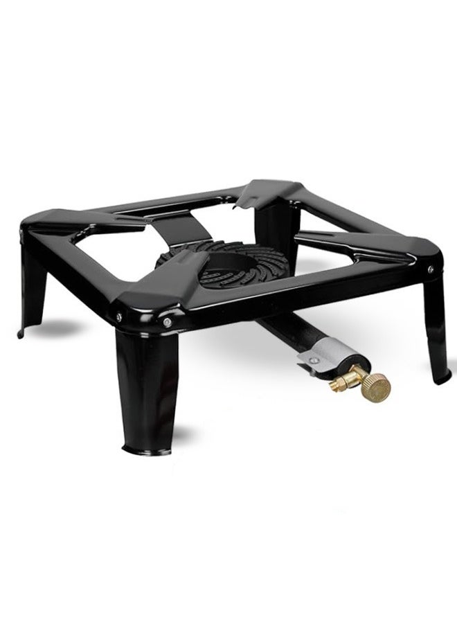 A TO Z P.A.C International GAS STOVE ART301: Single Burner, Iron Gas Stove for Home and Outdoor Use, Heavy Duty, Durable, Made in Italy - 40x40, 4 Feets, 9KW  - Image 1