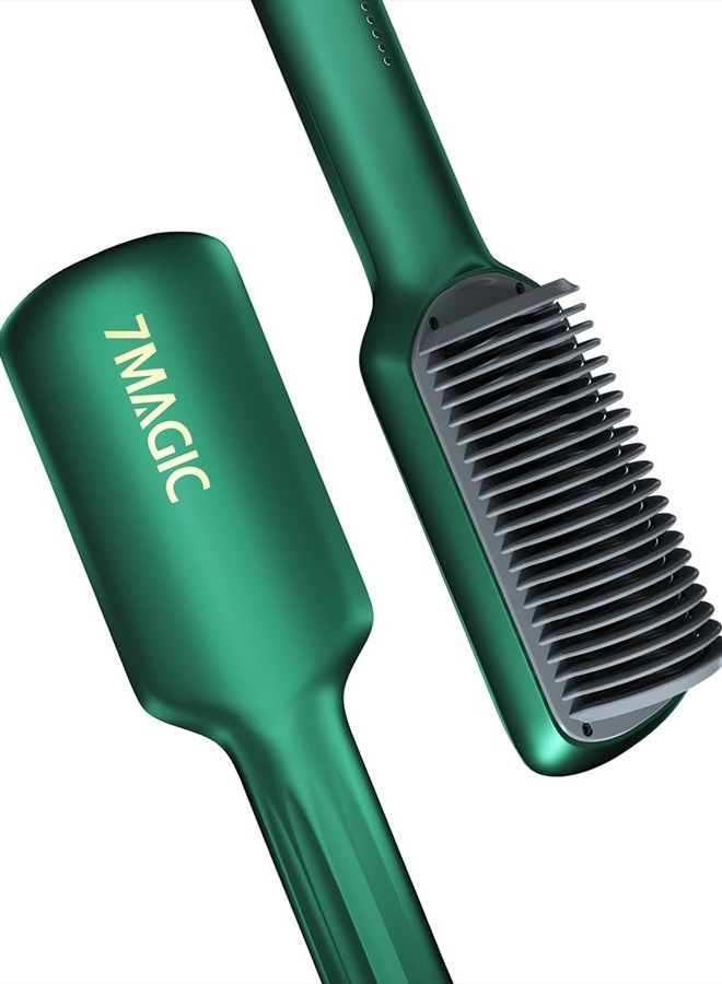 7MAGIC Hair Straightener Brush, Mini Straightening Brush, - Image 1