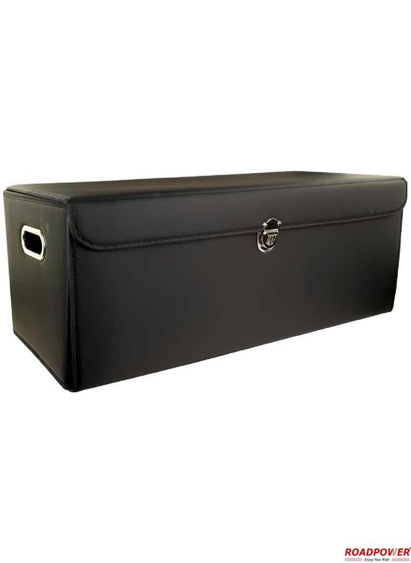 RoadPower - Car Trunk Storage Organizer And Suv Collapsible Cargo Multi Compartment Adjustable Auto Grocery Large Box 75x30x30Cm - Image 1