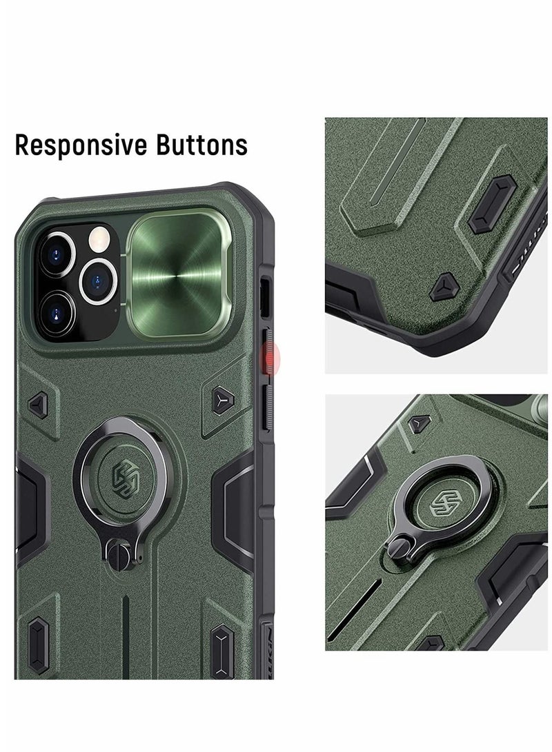 Excefore Case for iPhone 12 Mini 5.4'' - Military Grade Case with 360° Kickstand Ring Stand and Slide Camera Cover, PC & TPU Impact - Resistant Bumpers Armor Case  - Image 3