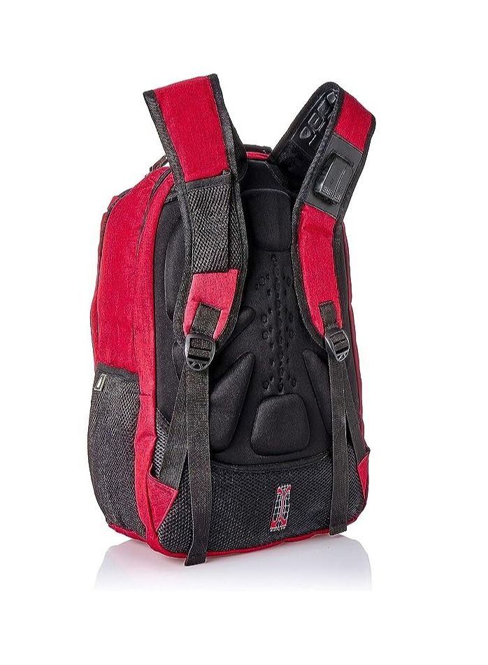 swiss gear 6618 15.6 inch laptop backpack with usb and aux output Black/Red - Image 2