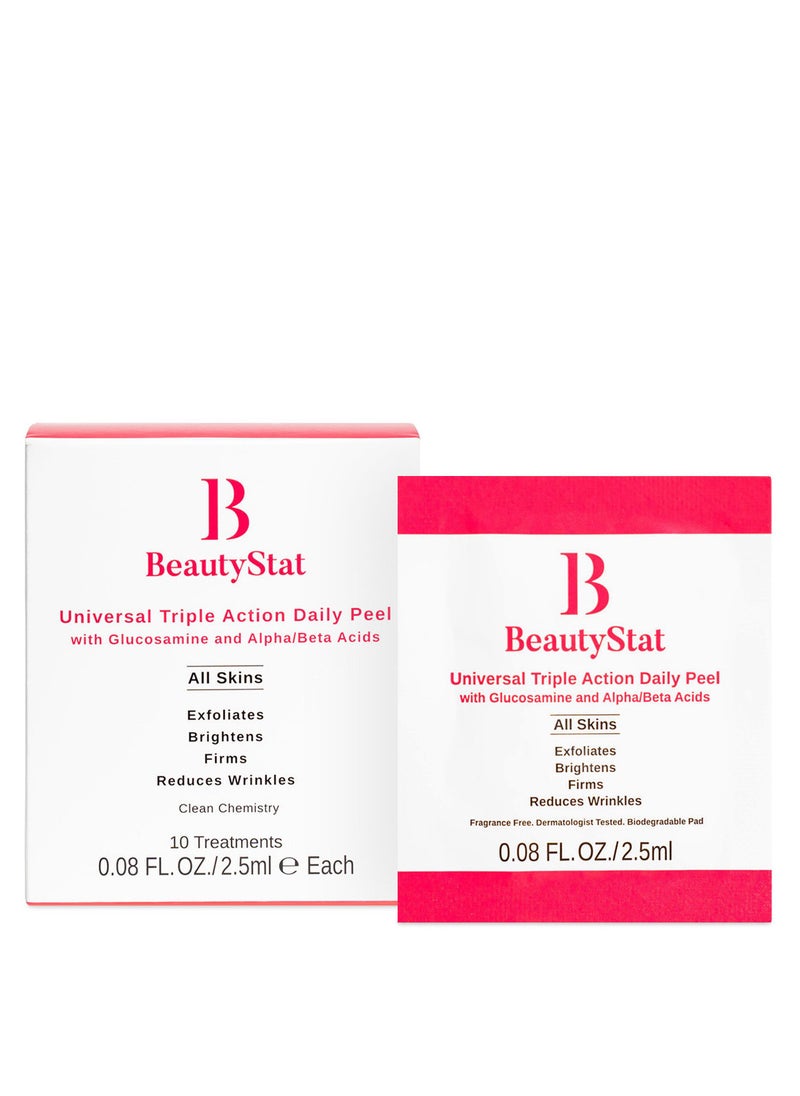 BeautyStat - BEAUTYSTAT Triple Action One-Step Daily Exfoliating Peel Pad 10 pack - Image 1