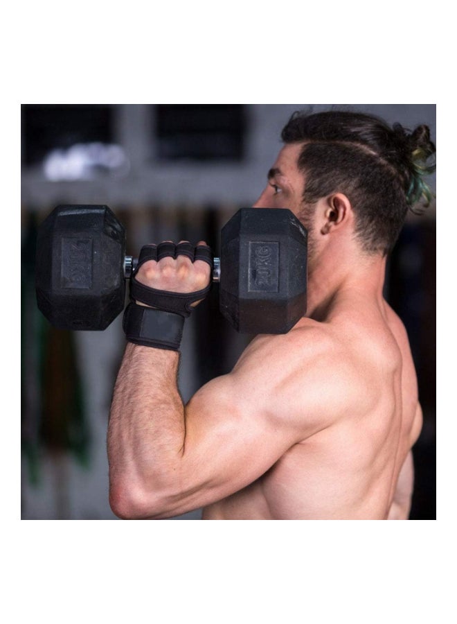 Sports Cross Training Gloves with Wrist Support for Fitness, Weightlifting, Gym Workout & Powerlifting - Silicone Padding, no Calluses - Men & Women, Strong Grip