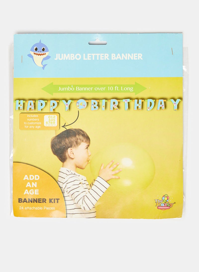 Jumbo Letter Banner Baby Shark