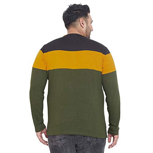 Bigbanana Men's Henley T-Shirt (Hampshire,Multi,5XL) - Image 5