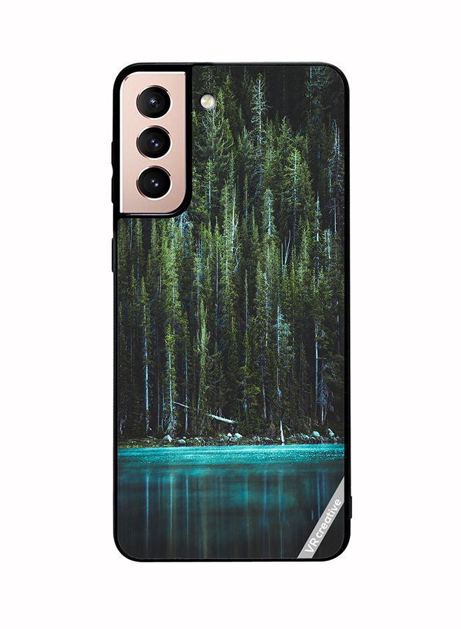 VR CREATIVE Protective Case Cover For Samsung Galaxy S21 5G Lake Design Multicolour - Image 1