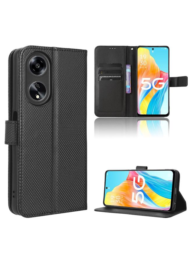 S-TOP Case For OPPO A1 5G Diamond Texture Leather Phone Case - Image 1