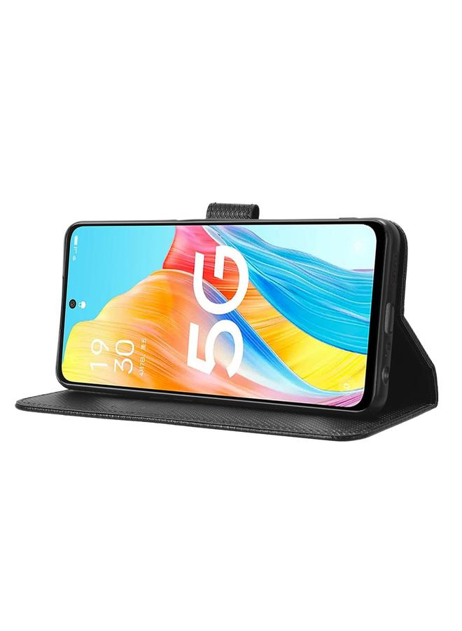 S-TOP Case For OPPO A1 5G Diamond Texture Leather Phone Case - Image 5