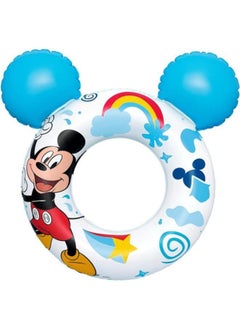 Bestway Bestway Cartoon Animation - Disney - Mickey Mouse & Friends - Mickey Mouse - Inflatable Swim Ring  with Ears 74cm x 76cm 