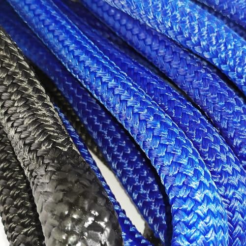 KING-PRO Kinetic Recovery Rope 3/4“x30' Towing Rope 20,000lbs Breaking Strength 100% Nylon Made Heavy Duty Offroad Snatch Strap 30% Elasticity for Full-Size Truck Large SUVs Offroad Vehicels (Blue) - Image 5