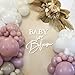 MASTRON Baby in Bloom Sign 16x24 Felt Letter Baby Shower Sign Baby in Bloom Party Decor Backdrop for Boy or Girl Baby Shower Gender Reveal 1st Birthday White - Image 3