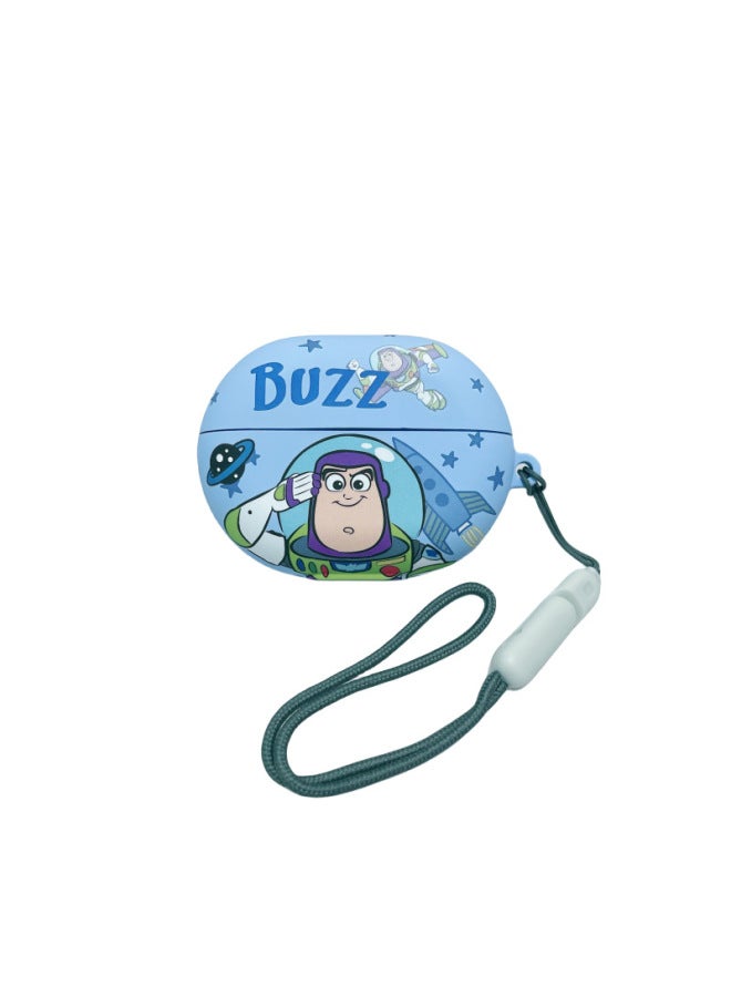Loquat For HuaweiFreebuds Pro3/2 Wireless Bluetooth Headset Cartoon Creative Se3/4i/5i/Pro Soft-Color:Soft Case Lanyard-light Blue Barth-Model:Universal For HuaweiFreebuds Pro3/pro4 (protective Case)  - Image 1