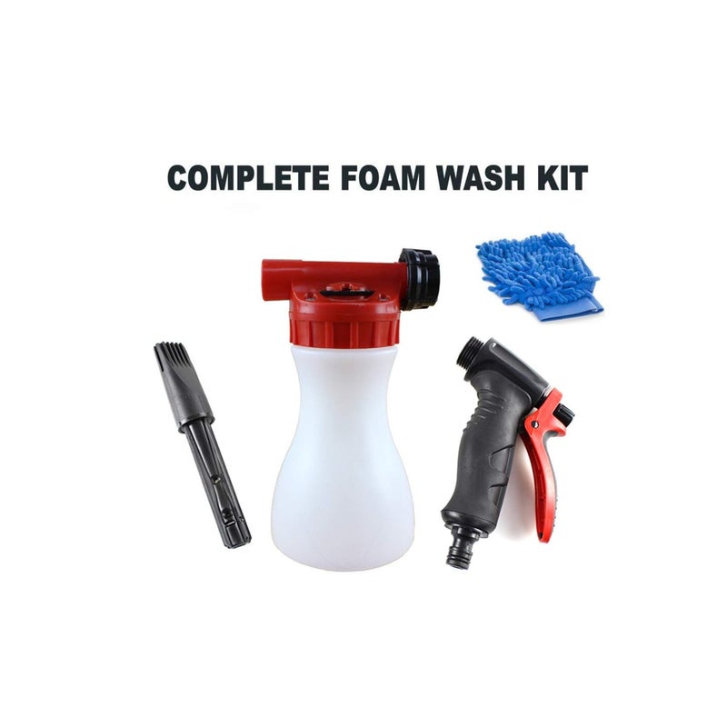 SOLARAE Water Pressure, Best Care for Car, Car Wash Foam Gun, Adjustable Hose Wash Sprayer with Adjustment Ratio Dial Foam Blaster, Foam Cannon Attaches for Any Garden Hose - Image 5