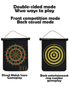 ZCM-HAPPY Premium Double Sided Magnetic Dartboard Set with 6 Darts – Ideal for Leisure and Competition  - Image 2
