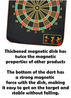 ZCM-HAPPY Premium Double Sided Magnetic Dartboard Set with 6 Darts – Ideal for Leisure and Competition  - Image 3