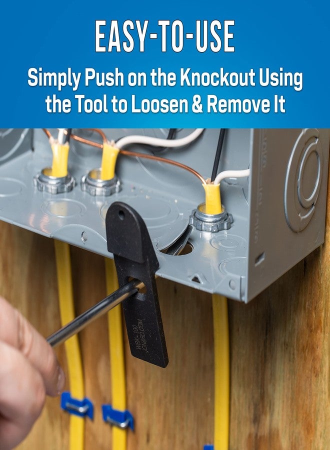 Jonard Tools WBK-100 Panel Buddy Knockout Set for Front and Rear Knockouts - Image 5