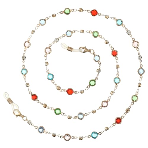 A JINDALAI Eyeglasses Chain Holder, Beaded Neck Cord for Reading Glasses and Sunglasses, Women and Girls (Multicolur) - Image 2