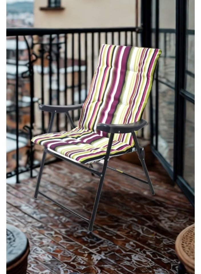 كادي ون كرسي تخييم قابل للطي مقعد تخييم مبطن خفيف الوزن بظهر مرتفع للتخييم في الهواء الطلق والشاطئ للتخييم و الرحلات - Image 3