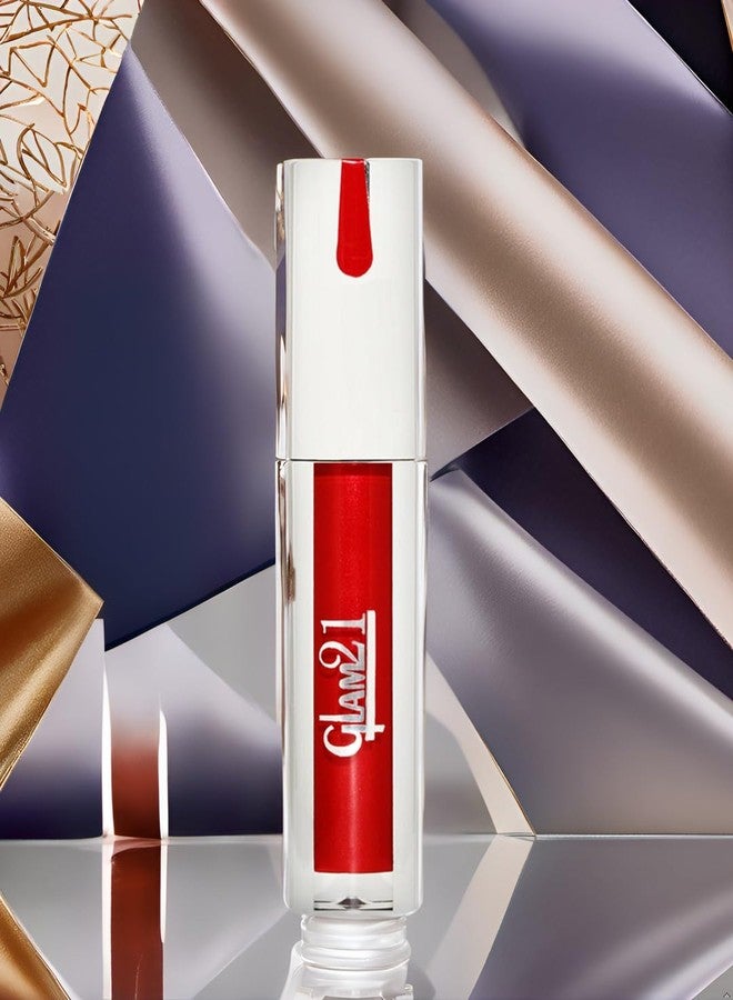 جلام 21 أحمر شفاه سائل كريمي مطفي من جلام 21 | ثبات طويل ومقاومة للماء | خفيف الوزن ويدوم طويلاً | غني بالأصباغ | قوام كريمي - لون جذاب - 6 غرام - Image 5