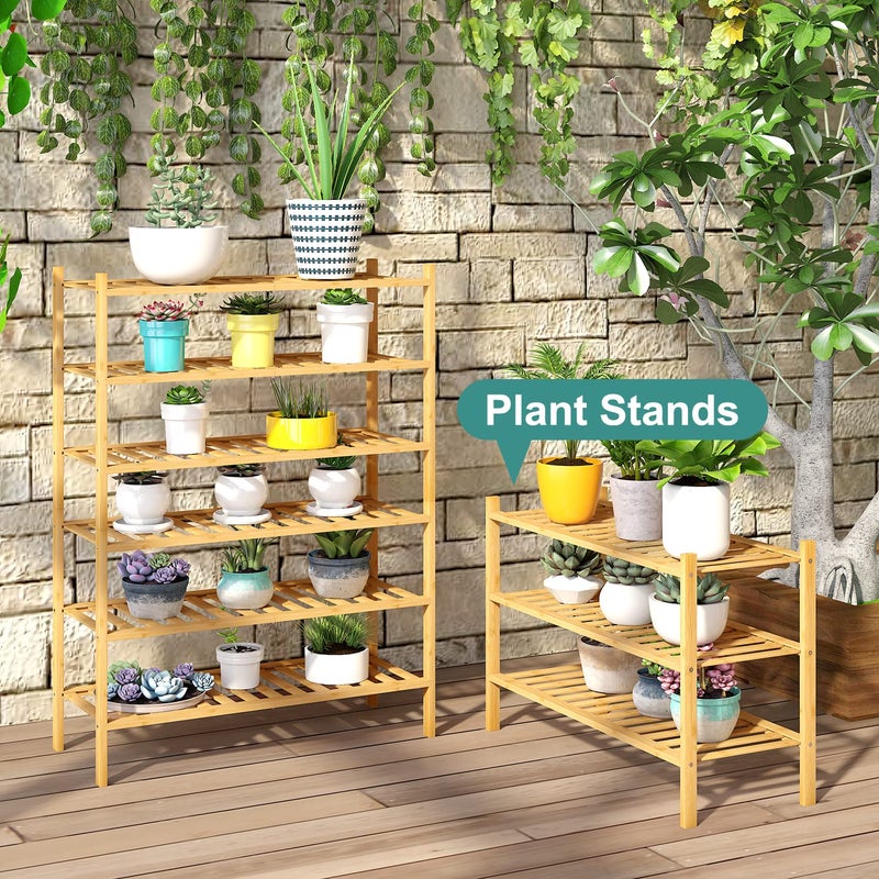 viewcare 3-Tier Free Standing Shoe Racks, Bamboo Wood Shoe Rack for Entryway & Closet, Beautiful | Natural | Functional | Sturdy Shoe Rack - Image 4