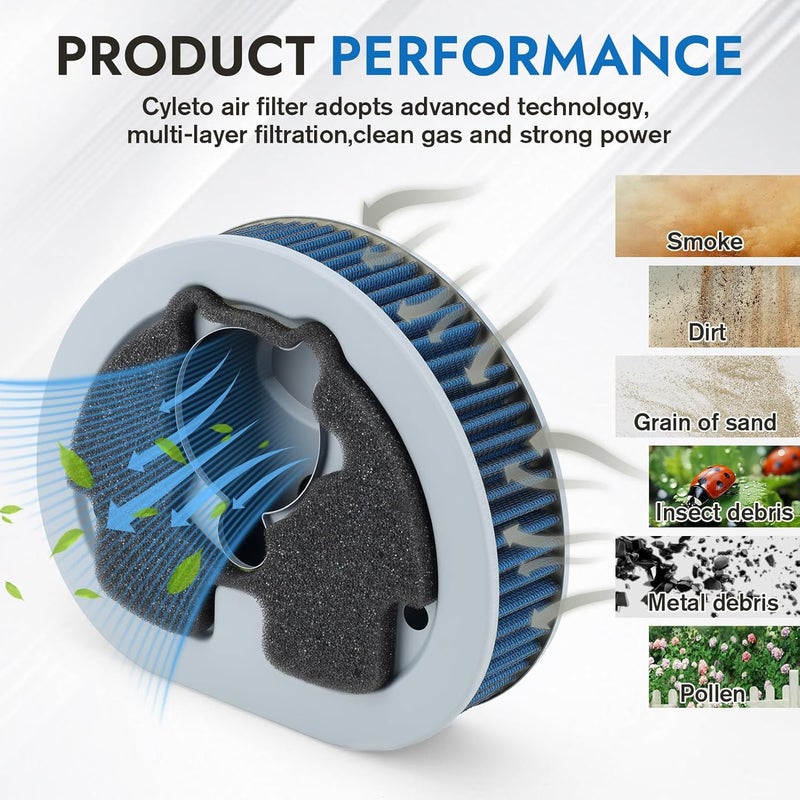 Cyleto HD-1390 Air Filter Cleaner for Harley Davidson EVO Models 1990-1998 - Image 4