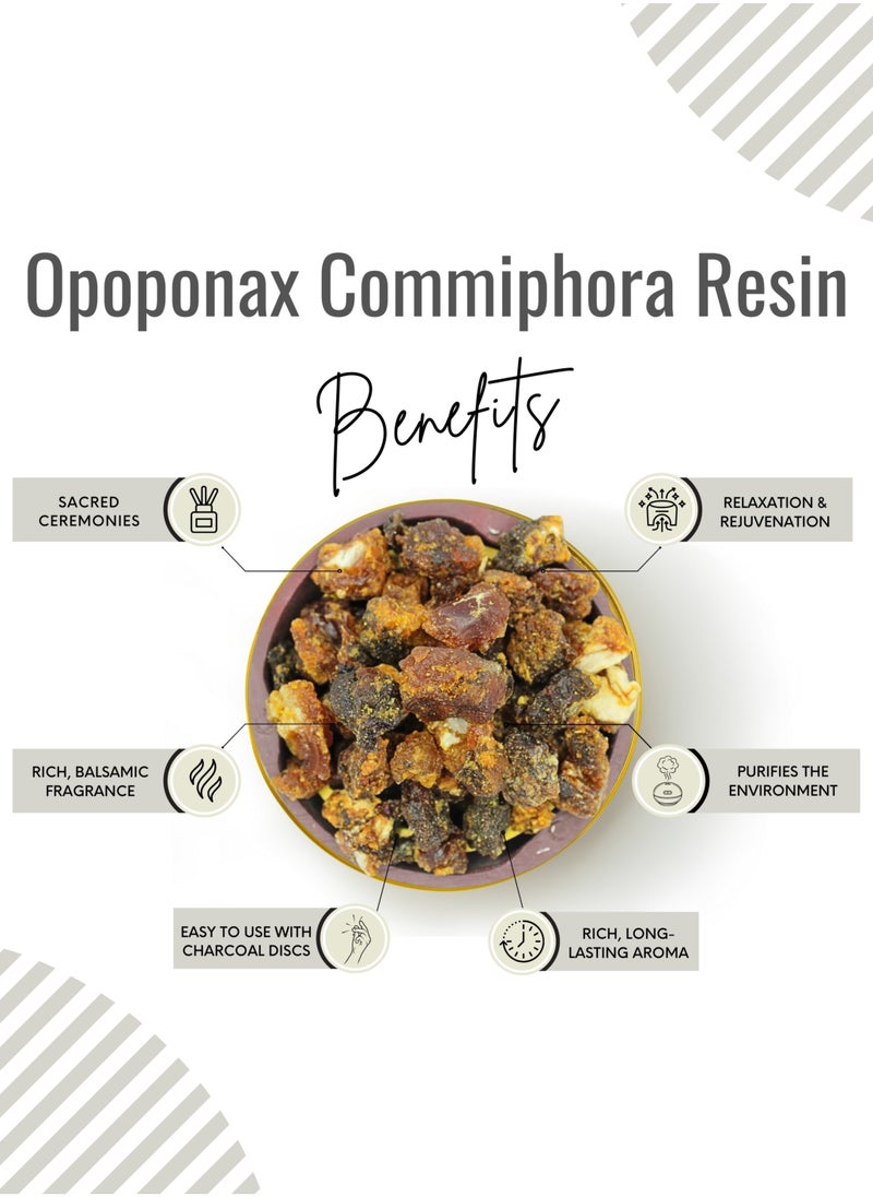 Awafi Mill - Opoponax Resin Incense | Premium Handpicked Resin with Triangle Charcoal Tablet - Image 1