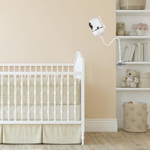 wochel Flexible Baby Monitor Mount Compatible with HelloBaby HB65/HB40/HB6550/HB66/HB6339/HB6550 Pro, ANMEATE SM935E, Baby Camera Mount Without Tools or Wall Damage - Image 3