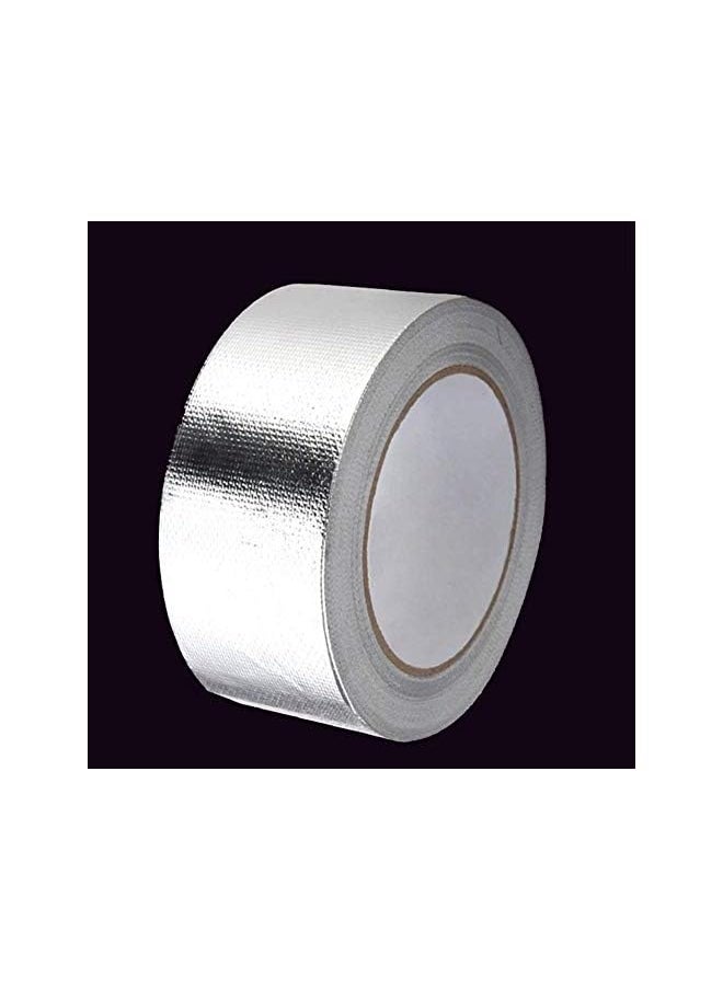 PROMASS - promass Aluminum Foil Heat Shield Tape Adhesive Temporary Exhaust Pipe Ducts Repairs Tape High Temp Resistant Best 25m - Image 1