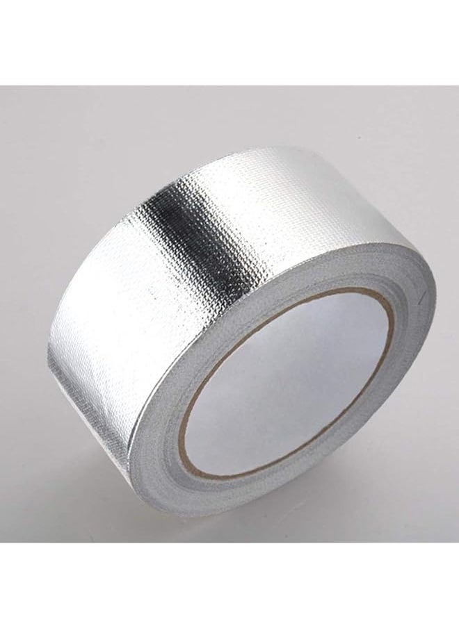 PROMASS - promass Aluminum Foil Heat Shield Tape Adhesive Temporary Exhaust Pipe Ducts Repairs Tape High Temp Resistant Best 25m - Image 1