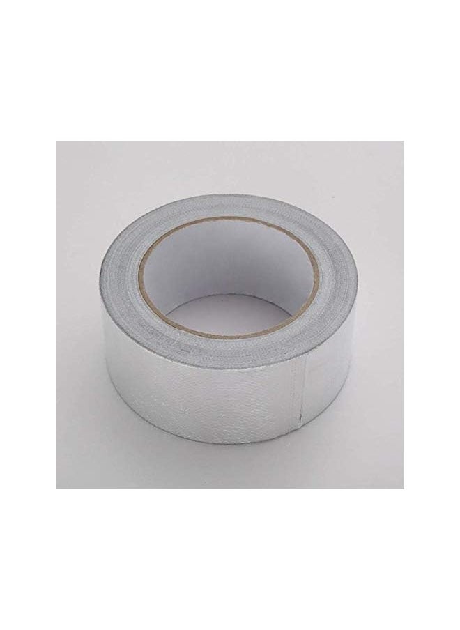 PROMASS - promass Aluminum Foil Heat Shield Tape Adhesive Temporary Exhaust Pipe Ducts Repairs Tape High Temp Resistant Best 25m - Image 1