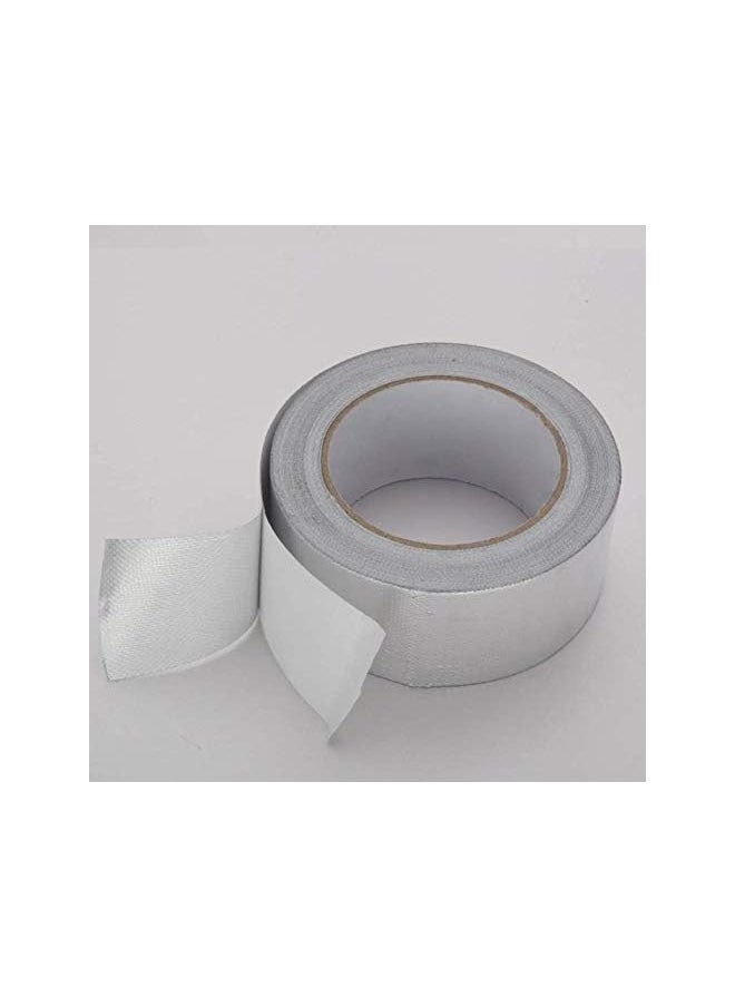 PROMASS - promass Aluminum Foil Heat Shield Tape Adhesive Temporary Exhaust Pipe Ducts Repairs Tape High Temp Resistant Best 25m - Image 1