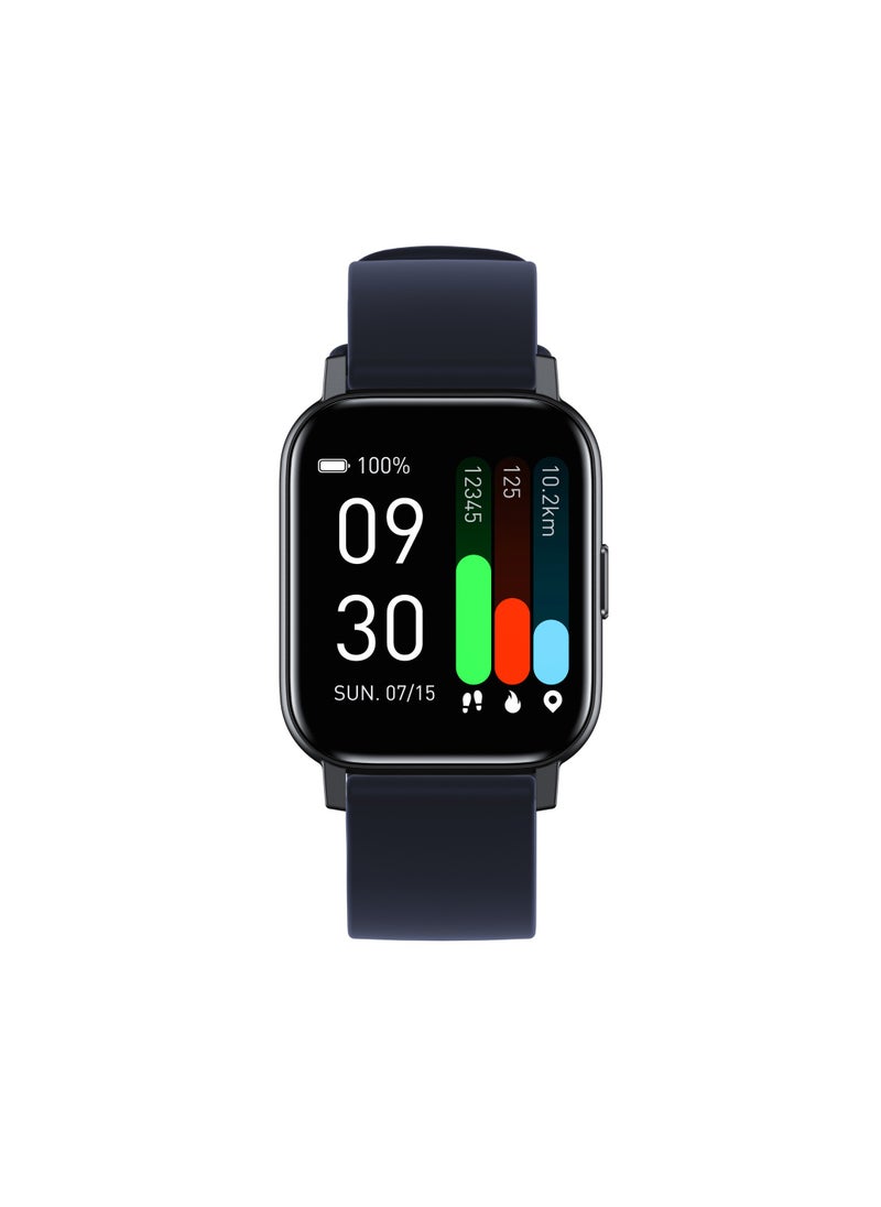 Generic - GTS1 sports watch heart rate test Meter detection watch body temperature information push waterproof smart watch dark blue - Image 1