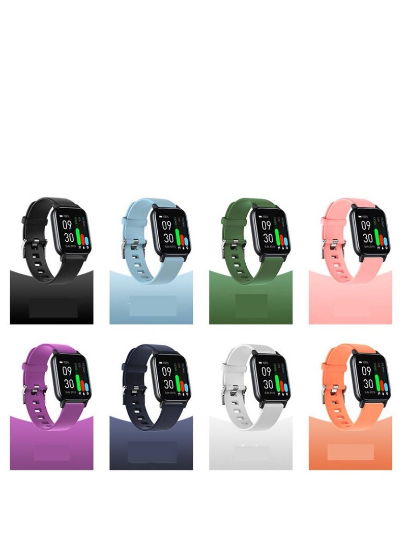 Generic - GTS1 sports watch heart rate test Meter detection watch body temperature information push waterproof smart watch dark blue - Image 1