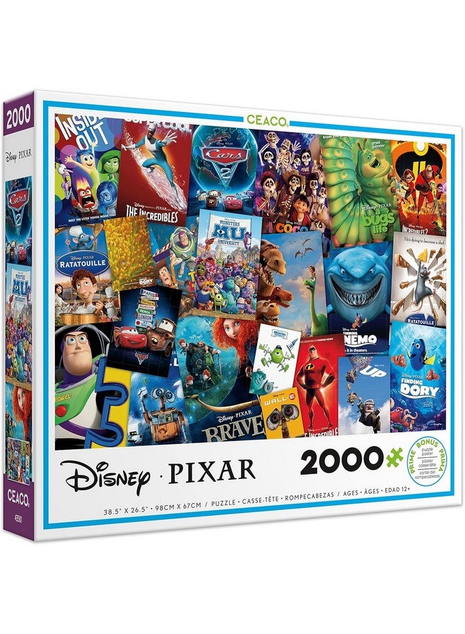 Ceaco - Disney / Pixar - Movie Posters - 2000 Piece Jigsaw Puzzle , 5" - Image 1