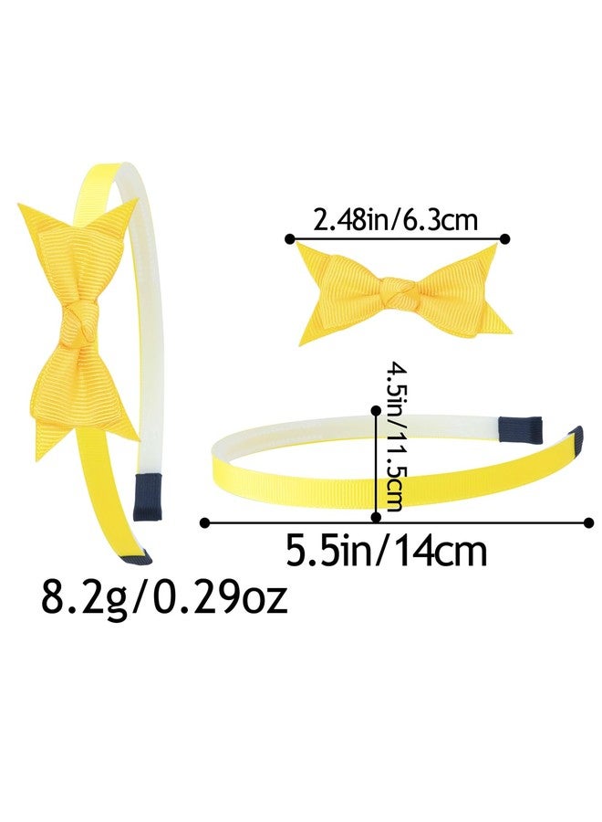 XIMA Baby Girls Headbands with Bows,Cute Ribbon Hair Bows Head Band for Teens Toddlers Kids Children Pack of 15-B - Image 5