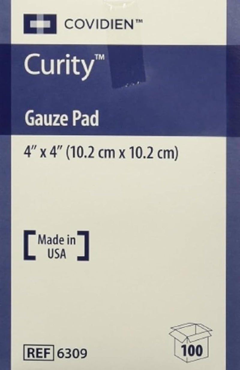 وسادات قطنية كيرتي من كوفيدين 6309 بحجم 4 × 4 عبوة من 100